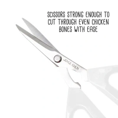 Joyce Chen Original Unlimited Kitchen Scissors With Handles In White