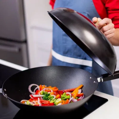 Joyce Chen Wok Lid For 14" Woks In Black