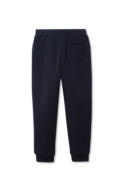 Lands' End Kids Husky High Pile Fleece Lined Jogger Sweatpants In Black