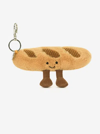 Jellycat Amuseables Baguette Bag Charm In Brown