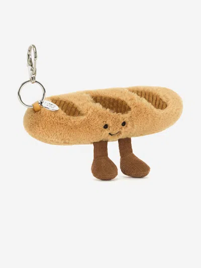Jellycat Amuseables Baguette Bag Charm In Brown