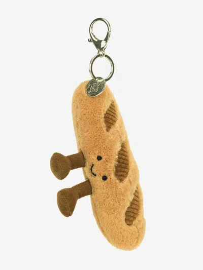 Jellycat Amuseables Baguette Bag Charm In Brown