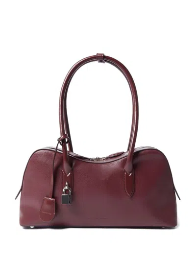 Stella Mccartney Ryder Bordeaux Handbag With Two Top Handles And Front Padlock Detail With Logo In Ecoleather Woman In Burgundy