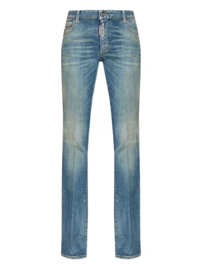 Dsquared2 Belt Loop Denim Trousers In Black