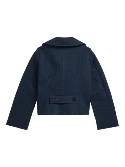 Rrl Harriet Quilted Double-breasted Jacket In Multi