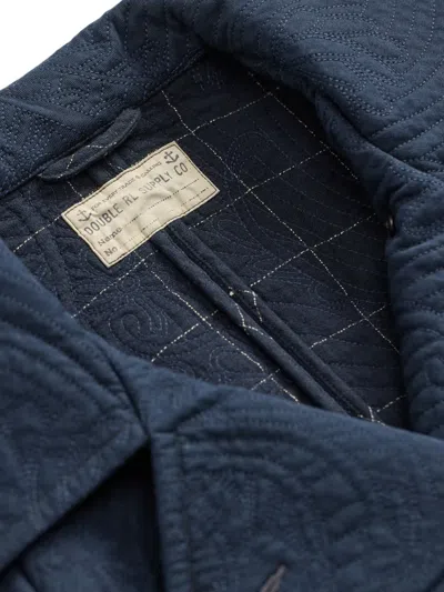 Rrl Harriet Quilted Double-breasted Jacket In Multi