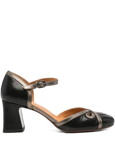 Chie Mihara 55mm Block-heel Buckled Pumps In Black