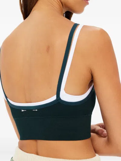 The Upside Maddie Seamless Double-strap Bra In Green