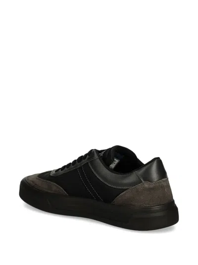 Aeronautica Militare Panelled Sneakers In Black