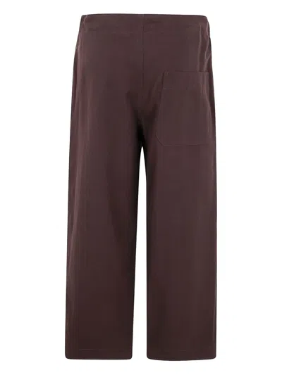 Y's Drawstring Pocket Trousers In Brown