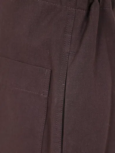 Y's Drawstring Pocket Trousers In Brown