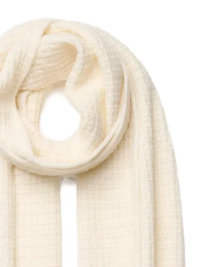 Fabiana Filippi Wool And Silk Scarf With Sequins In Neutral