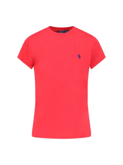 Polo Ralph Lauren Logo T-shirt In Red