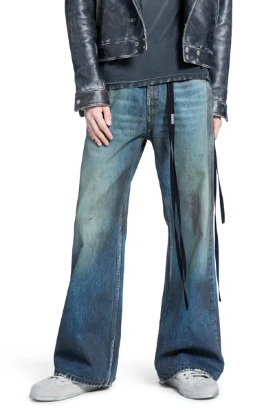 Ann Demeulemeester Modest 5-pockets Relaxed Bootcut Trouser In Blue