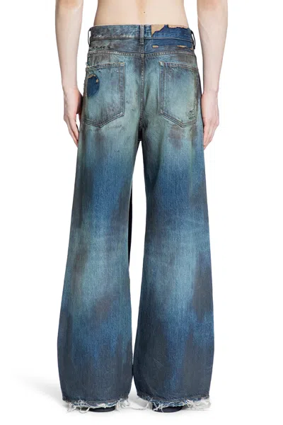 Ann Demeulemeester Modest 5-pockets Relaxed Bootcut Trouser In Blue