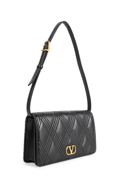 Valentino Quiltie 67 Mini Shoulder Bag In Quilted Nappa In Black
