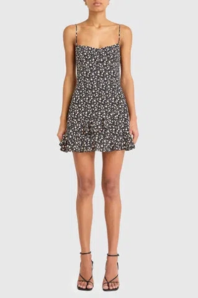 Amanda Uprichard Mellie Romper Minidress In Black