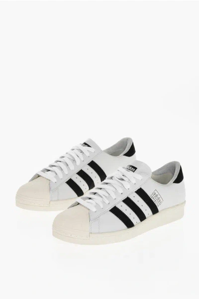 Adidas Originals Superstar Vintage Made In Germany Leather Sneakers In White