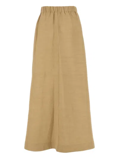 Co Camel Visse Blend Skirt In Brown