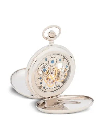 Rapport Skeleton Double Hunter Pocket Watch In Metallic