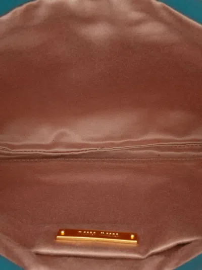 Pre-owned Miu Miu 2021-2025 Matelasse Lambskin Shoulder Bag In Blue