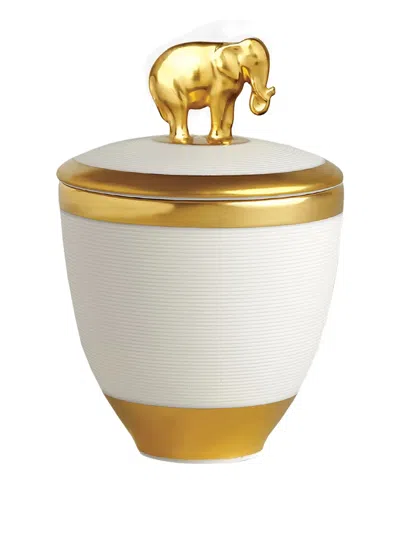 L'objet Elephant-shaped Lid Candle In White