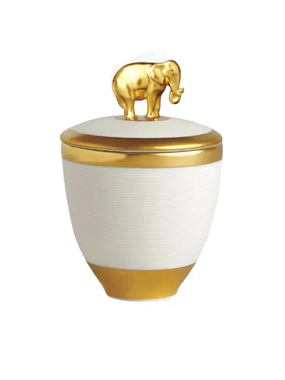 L'objet Elephant-shaped Lid Candle In White