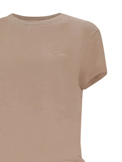 Attico Button-fastening Drawstring Jumpsuit In Neutral