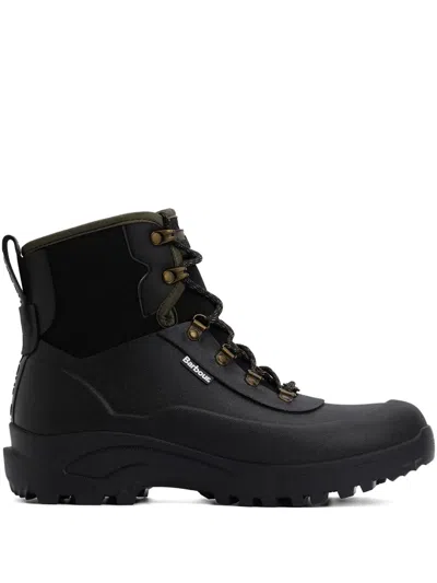 Barbour Men's Marlow Lace Up Welly Boots In Black