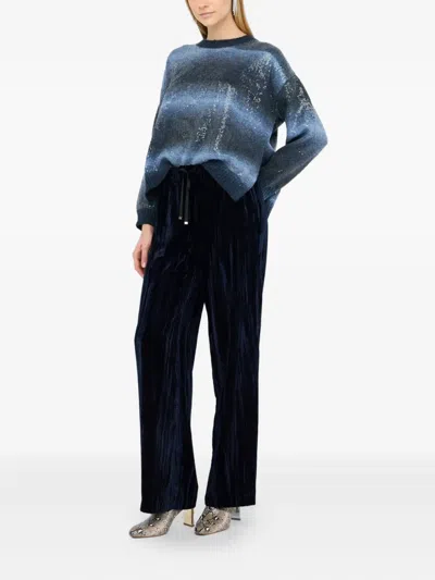 Liu •jo Women's Knitwear Liu Jo Mf5380 Ma14r S9473 In Blue