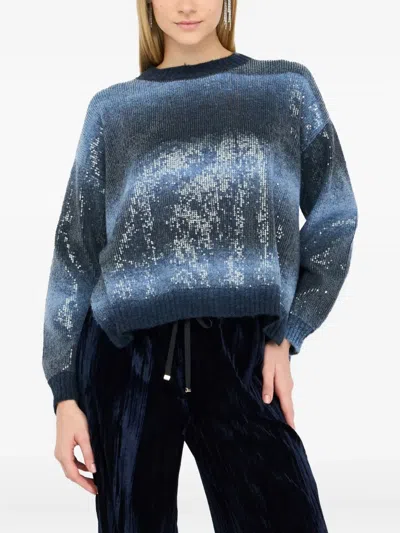 Liu •jo Women's Knitwear Liu Jo Mf5380 Ma14r S9473 In Blue