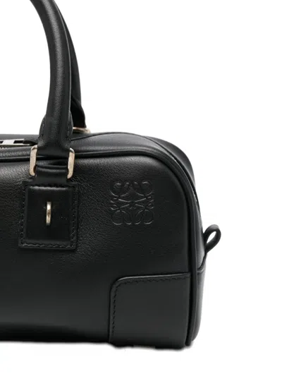 Loewe Womens Black Amazona 23 Cropped Leather Shoulder Bag