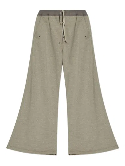Rick Owens Drkshdw Wide-leg Trousers With Side And Back Pockets In Gray