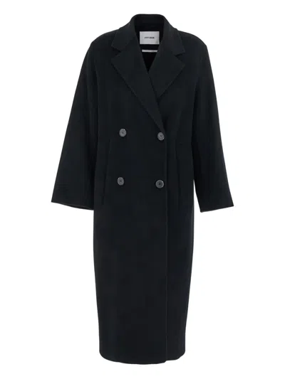 Ivy & Oak Clara Double Breaste Coat In Black