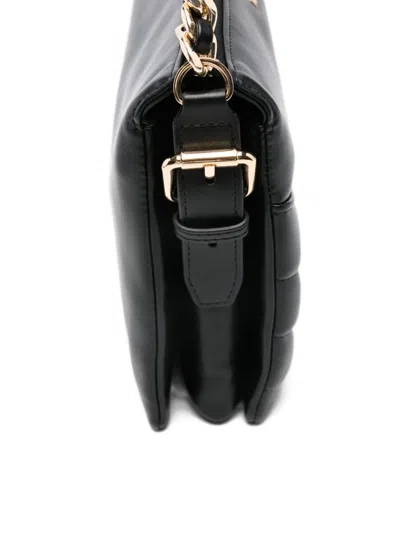 Twinset Twin-set Black Crossbody Bag With Chain Strap In Black