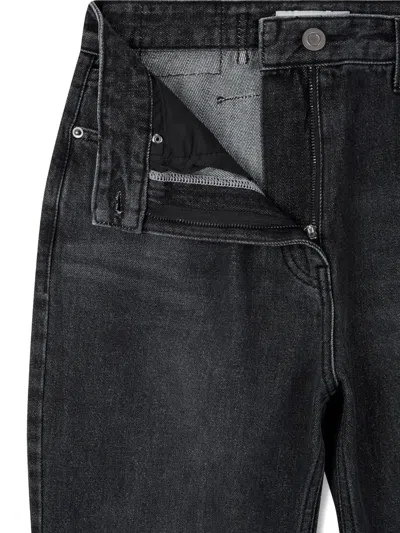 Studio Tomboy Adjustable-waist Bootcut Jeans In Black