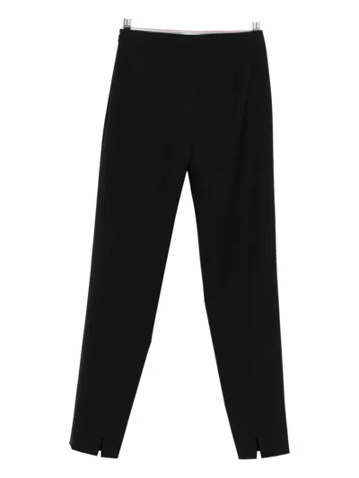 Pt Torino Tailored Straight-leg Trousers With Seam Detailing In Black
