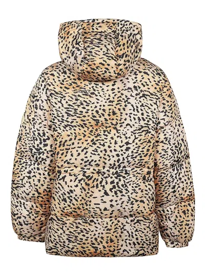 Pyrenex Hooded Leopard-print Jacket In Neutral