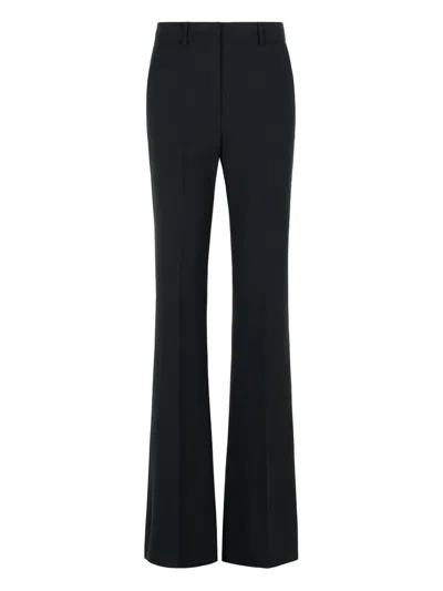 Sportmax Hangar Flare Trousers In Stretch Wool In Black