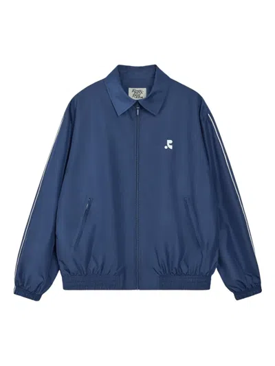 Rest&recreation Collar-detail Zip-up Track Jacket In Blue