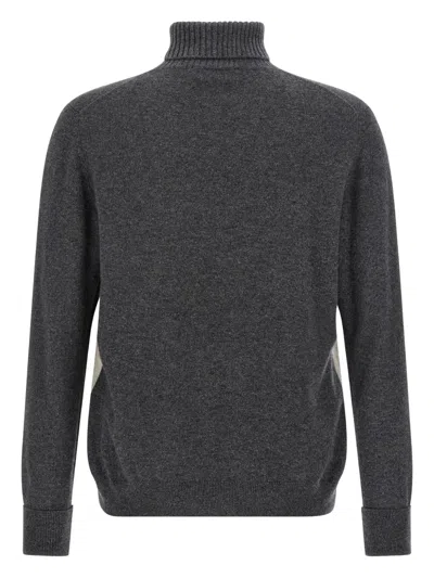 Ballantyne Argyle-pattern Turtleneck Sweater In Multi