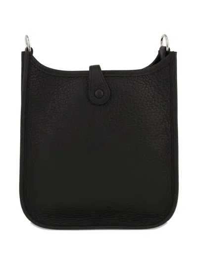 Pre-owned Hermes 2024 Mini Evelyne Shoulder Bag In Black