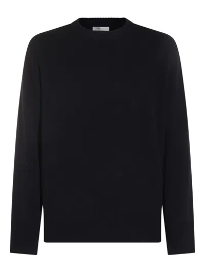 The Row Sibem Ribbed Wool Sweater In Black