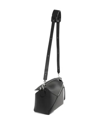 Loewe `puzzle Edge` Medium Bag In Black