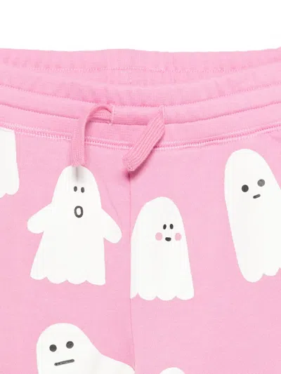 Stella Mccartney Ghost-print Drawstring Trousers In Pink