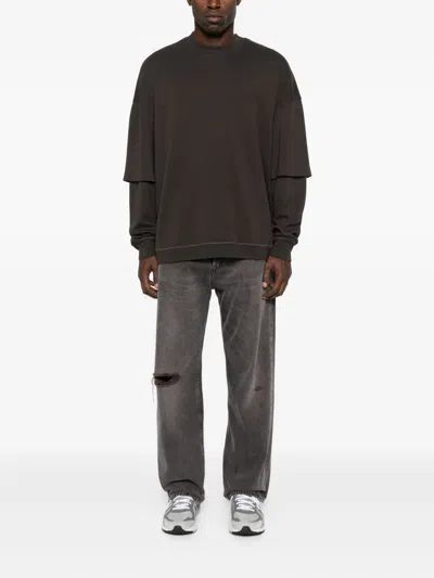 Darkpark Double-layered Crew-neck Sweatshirt In Multi