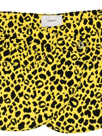 Coperni Leopard-print Wrap Skirt In Multi