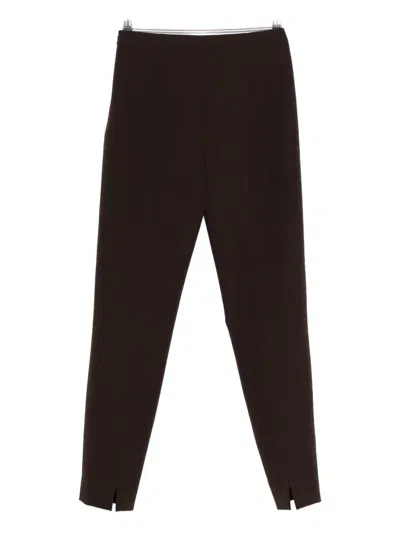 Pt Torino Tailored Black Trousers With Straight-leg Cut In Multi
