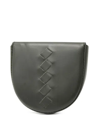 Pre-owned Bottega Veneta Leather Coin Purse In Green