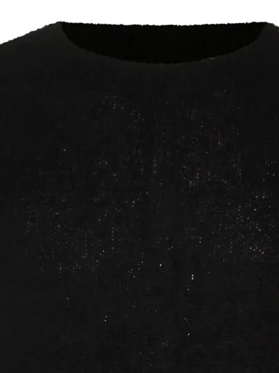 Thom Krom Distressed Long-sleeve Sweater In Black